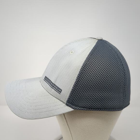 Under Armour Baseball Cap Gray XL Breathable Vented Holes 6 Panel Classic Fit - Picture 3 of 9